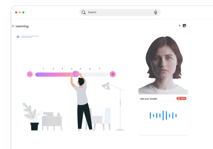 Smilez AI desktop learning session